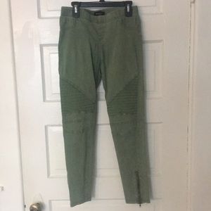 Faded Green Moto Leggings